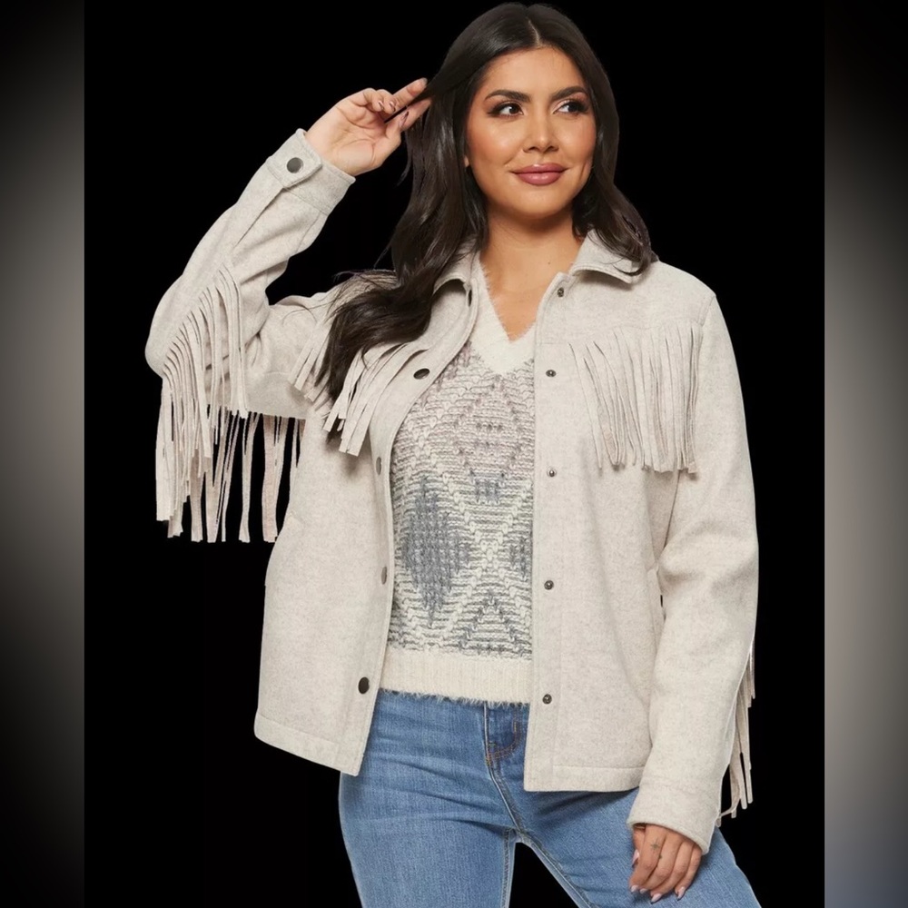 Flag & Anthem Arley Fringed Jacket L Womens